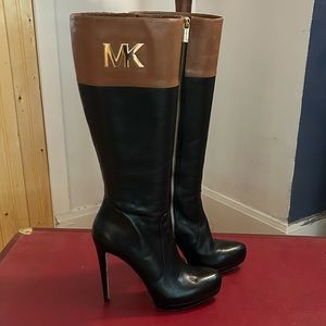 Authentic Michael Kors riding boots with high heel.
